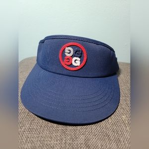 G/Fore G4 USA Circle G'S Raised Stitching Navy Blue Golf Visor Hat $45 New
